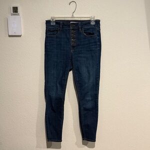 Steal! $3 size 7 Eunina stretchy Women's Denim Skinny high rise crop jeans